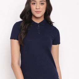 Miss Grace Women Polo Collar T-shirt-image-96