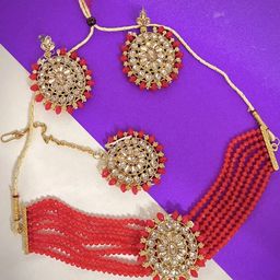 Anouk Women Red Jewellery Set-59