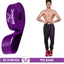 TPE Bands for Workout | Pull Up | Stretching|Heavy Duty Material |Upto30-45 KGS Resistance Band-17