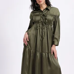 Stylecast X Hersheinbox Tiered Satin Maxi Dress-image-4