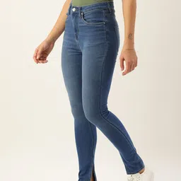 FOREVER 21 Women Mid Waist Skinny Fit Ankle Length Jeans-image-112