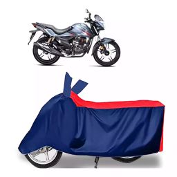 Auto Pearl Polyester Two Wheeler Cover for Hero Xtreme (Red Blue)-image-44