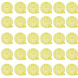 Zureni Urinal Pot Mat Anti-Splash Deodorizer Spatter Lemon Fragrance For Bathroom and Restroom, ZU-UPR-M4 (Pack of30)-33