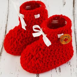 Love Crochet Art Boys Crochet Woolen Booties-image-28