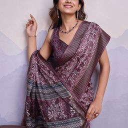 TASRIKA Ethnic Motifs Printed Bagh Saree-image-38