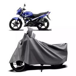Auto Pearl Two Wheeler Cover with Bag for Yamaha Gladiator, Silver-image-58