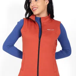 JUMP USA Women Mock Collar Solid Fleece Casual Bomber Jacket-picture-10