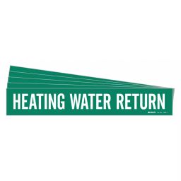 BRADY Pipe Marker Heating Water Return Green & White for 2-1/2 to 7-7/8 inch Outer Diameter Pipe, 782AC8 (Pack of 5 Pcs)-image-76