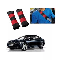 Auto Pearl Seat Belt Cushion (Pack of 2, Black, Red) Compatible for BMW 5 Series-image-61