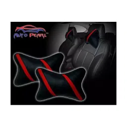 Auto Pearl Neck Cushion for All Cars (Set of 2, Black)-35