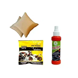 Auto Pearl Combo of 2 Pcs Car Vastra Car Cushion, Car and Bike Instant Shiner & Car Dash Board-11
