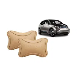 Auto Pearl Beige Dots CV Car Neck Rest Pillow Compatible for BMW i3-image-26