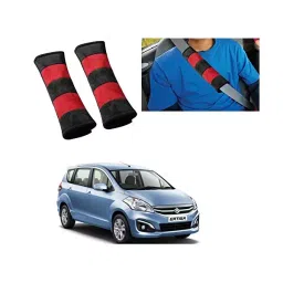 Auto Pearl Seat Belt Cushion (Pack of 2, Black, Red) Compatible for Maruti Suzuki Ertiga Type 2-38