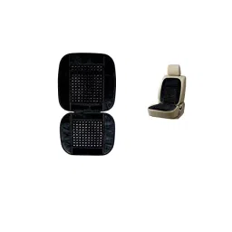 Auto Pearl Car Wooden Bead Seat Cushion with Black Velvet Border Compatible for Swift 2018-picture-14