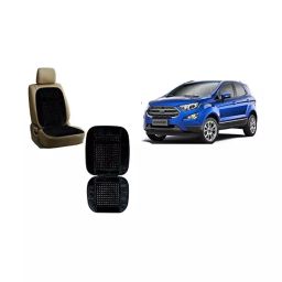 Auto Pearl Car Wooden Bead Seat Cushion with Velvet Border Compatible for Ford Ecosport 2017 - 2 Pcs-image-41