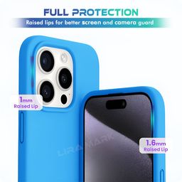 LIRAMARK Solid Printed iPhone 15 Pro Max Back Case Mobile Accessories image 3