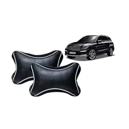 Auto Pearl Black Dots CV Car Neck Rest Pillow Compatible for Mercedes Benz M Class-10