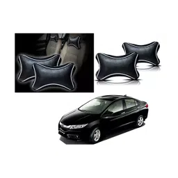 Auto Pearl Black Dots CV Car Neck Rest Pillow Compatible for Free Size-image-6