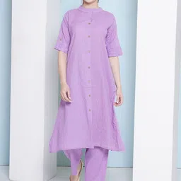 LABEL KASHI Women Striped Kurta with Palazzos-picture-32