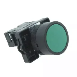 Sibass Electric Flush Spring Return Push Button Diameter 22.5 mm PVC Body Without Contact Element with CE Mark, Green, SE-LAY5-EA31 (Pack of 300)-29