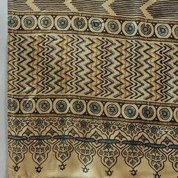 Anouk Bagh Poly Crepe Block Print Saree image 3