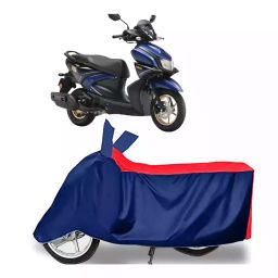 Auto Pearl Two Wheeler Cover with Bag for Yamaha RayZR 125, Red & Blue-image-33