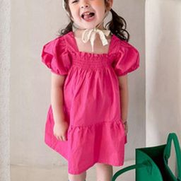 LULU & SKY Puff Sleeve A-Line Dress-image-51