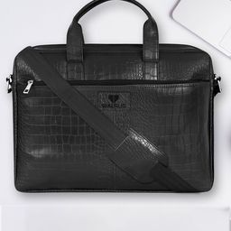 Walrus Unisex Textured Laptop Bag-7