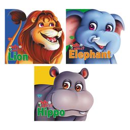 Who Am I Story Books Of Lion Elephant & Hippo Board Book Pack of 3- English-16