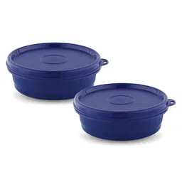 Attro Micron Stainless Steel Double Wall Storage Containers Airtight & Leak Proof Containers Pack of 2 - Blue-picture-6