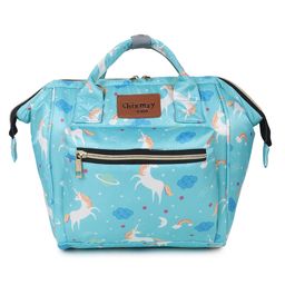 Chinmay Kids Baby Polyester Backpack New Born Casual Travel Outing Stylish Mini Diaper Backpack - Sky Blue Blue-image-46