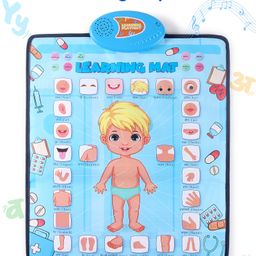 My Body Parts Musical Learning Mat - Blue-image-1