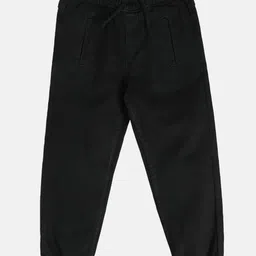 MINI KLUB Cotton Denim Solid Pant - Black-picture-20