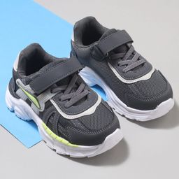 Cute Walk by Babyhug Velcro Closure Sneaker with Tape Detailing - Grey-image-88