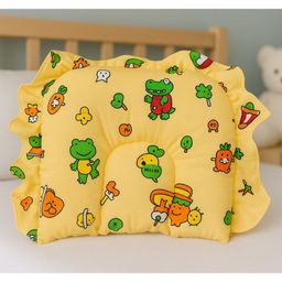 Badal Kidz Baby Mustard Seeds,Rai Pillow for Newborn Head & Neck Support Pillow, Cotton Takiya Head Shaping Pillow - Peach-22