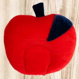 Mittenbooty mustard seed or Rai Pillow Apple Shaped in Velvet Fabric-Red-picture-17