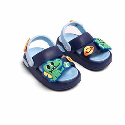 KIDLINGSS Baby Dinosaur Applique Detailed Clogs - Navy Blue image 3