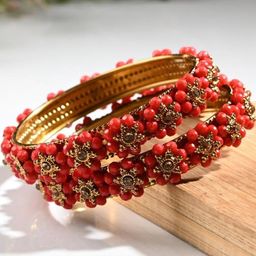 1ST TIME Set Of 10 Green Alloy Artificial Stones & Beads Antique Bangles-picture-23