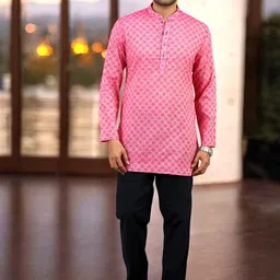 TATTVA Men Thread Work Kurta image 1