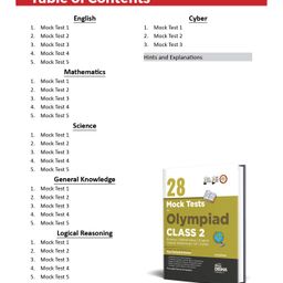 disha publications 28 Mock Test Series for Olympiads Class 2 - English image 3