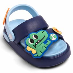 KIDLINGSS Baby Dinosaur Applique Detailed Clogs - Navy Blue image 4