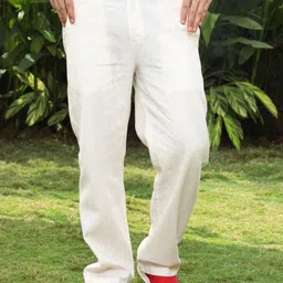 ROAR FOR GOOD Men Comfort-Fit Hemp Smart Casual Trousers-picture-44