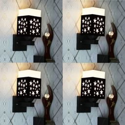 Gojeeva Black Wood Square Shaped Wall Lamp-picture-17