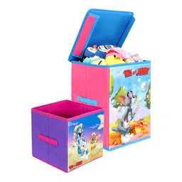 prettykrafts Pink & Blue 2 Pieces Reusable Multi-Utility Organisers-15