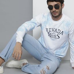The Indian Garage Co Men White Printed Sweatshirt-image-60