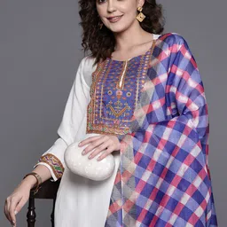 Biba Yoke Design Gotta Patti Kurta with Palazzos & Dupatta-picture-19