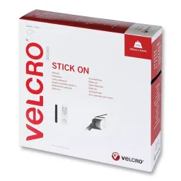 VELCRO Stick On Tape, Black, 20Mm, VEL-EC60220-21
