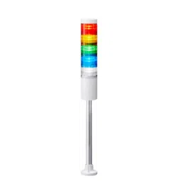 Patlite Signal Tower Light without Buzzer/Flashing, 60 mm 24 V DC Red, Amber, Green, Blue, White, LR6-502PJNW-RYGBC-picture-32