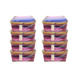 Ajabh Silver-Toned Set of 6 Regular Suit Organiser Organisers-53