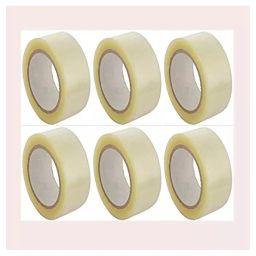 TUFFPAULIN 25.4 mm (1 Inch) 24 MM x 65 MM Transparent Cello Tape (Pack of 6)-14